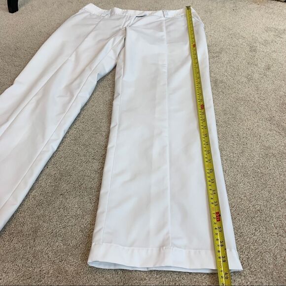 Adidas ClimaLite White pants capris blue stripe golf Sz 12 NWOT - Picture 11 of 12